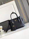 Double small Saffiano leather bag