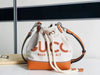 Beige Cotton And LinenMini Shoulder Bag